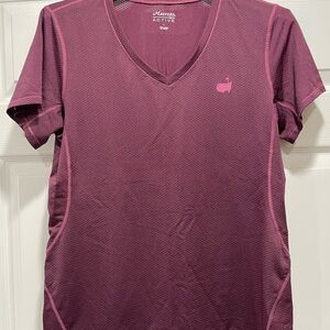 Women's Purple Dri Fit V-Neck Top